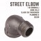 B & K STZ Industries 1 in. FIP each X 1 in. D MIP Black Malleable Iron 90 Degree Street Elbow 310UPSE90-1 - alternate 4